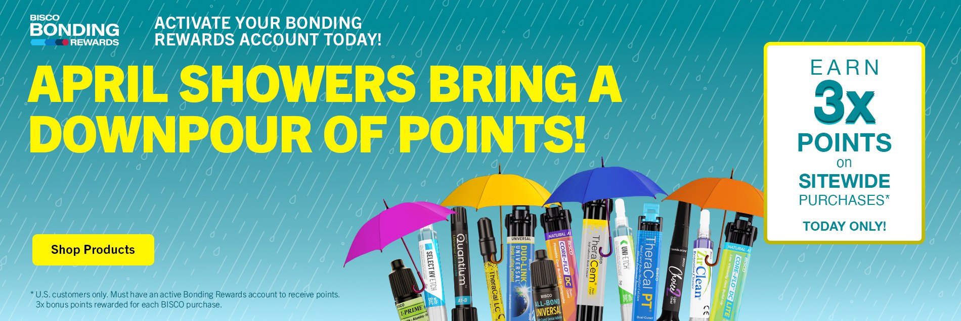 April Showers 3x Points