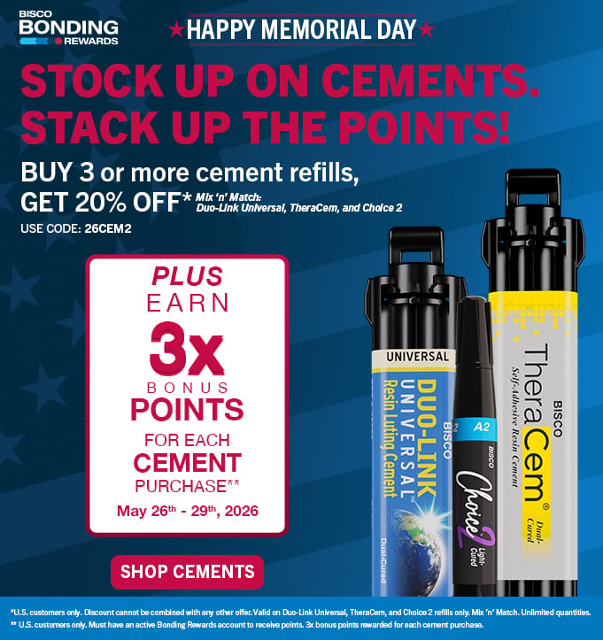 Cements - Buy 3 get 20% off