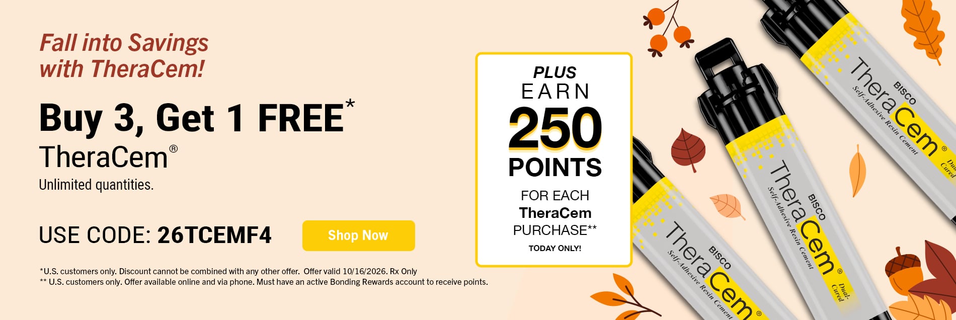 TheraCem Fall into Savings